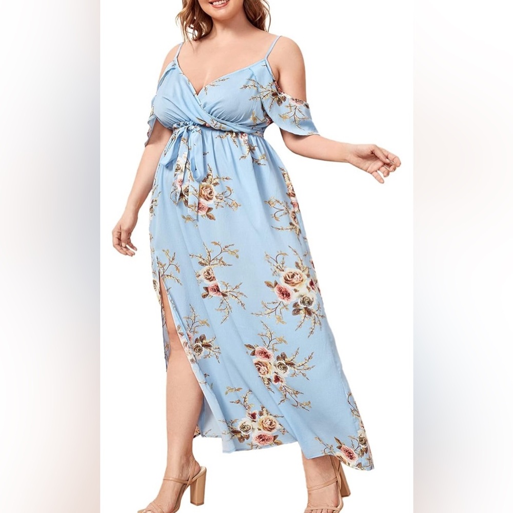 Size 4x floral maxi dress